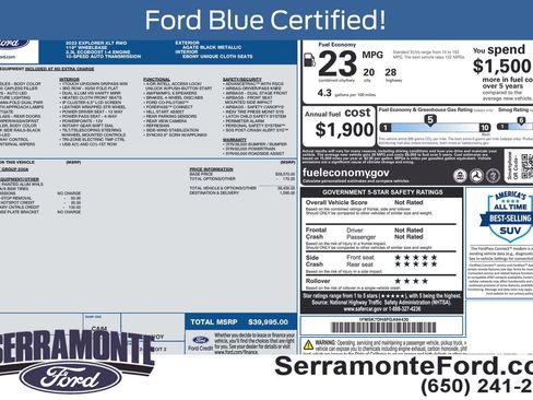 Used 2023 Ford Explorer XLT RWD image 13
