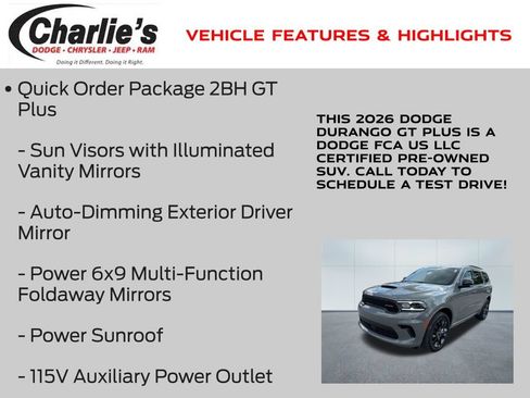 Used 2026 Dodge Durango GT AWD/4WD image 13