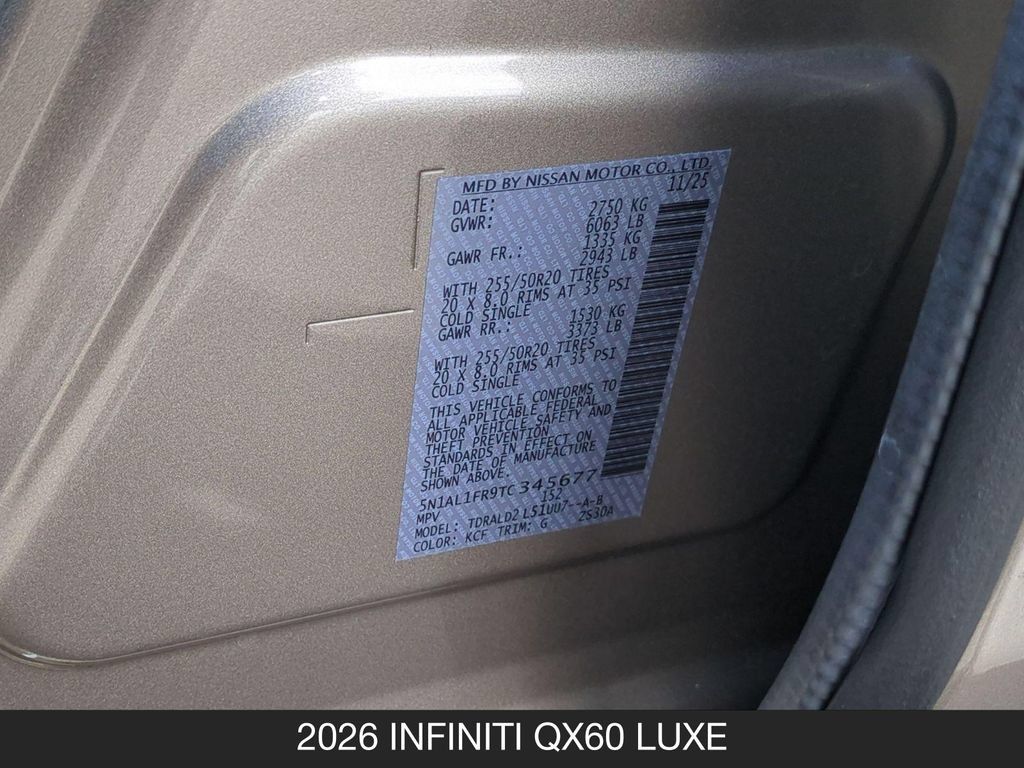 Certified 2026 INFINITI QX60 Luxe w/ Cargo Package FWD image 24
