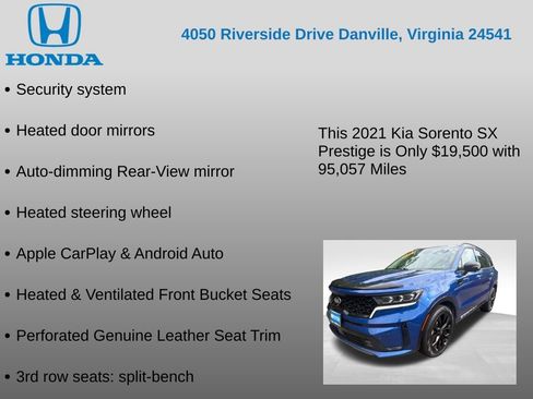 Used 2021 Kia Sorento SX FWD image 17