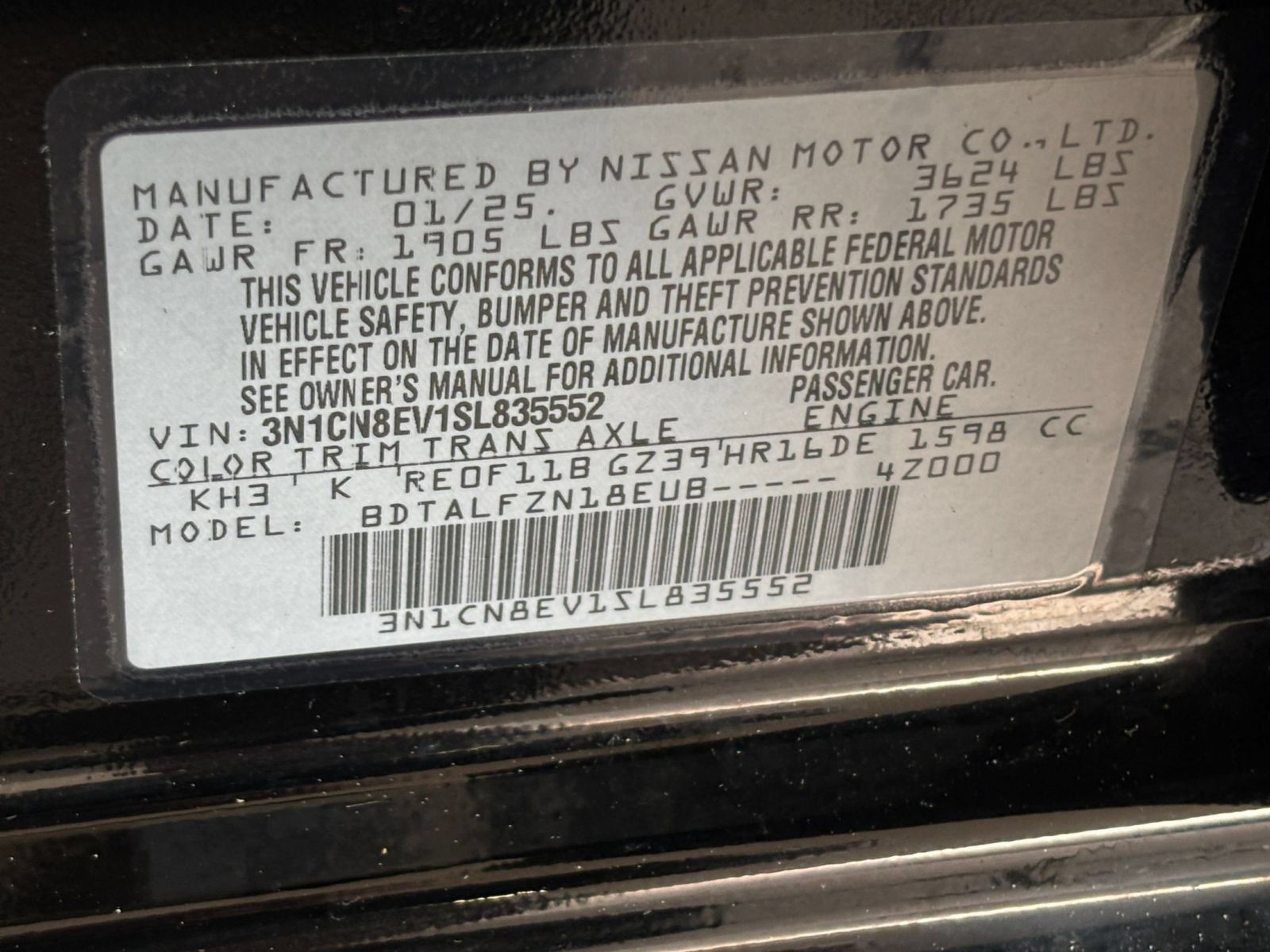Used 2025 Nissan Versa SV FWD image 27