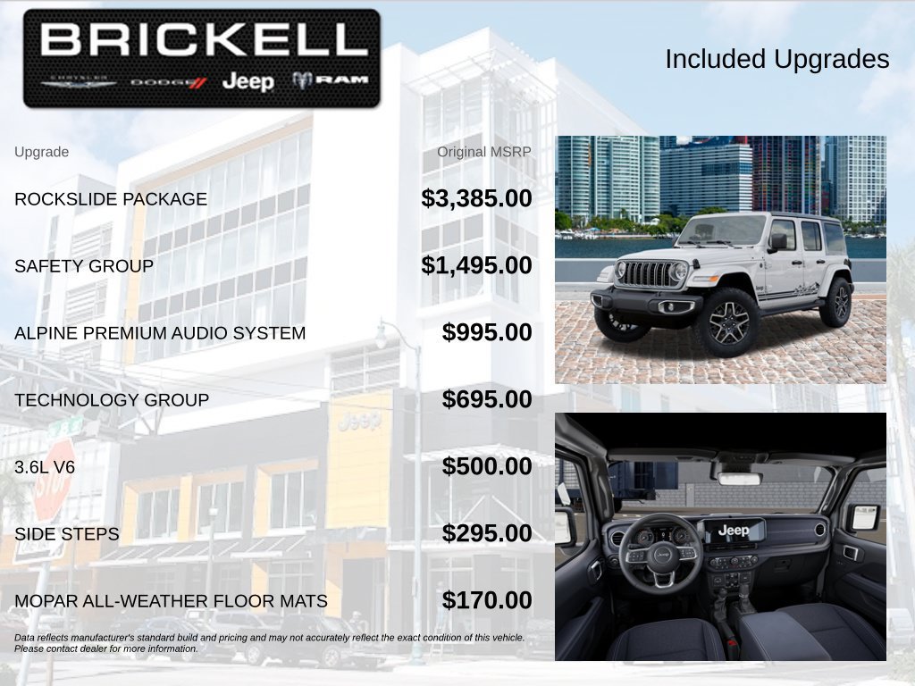 New 2026 Jeep Wrangler Unlimited Sahara w/ Rockslide Package AWD/4WD image 10