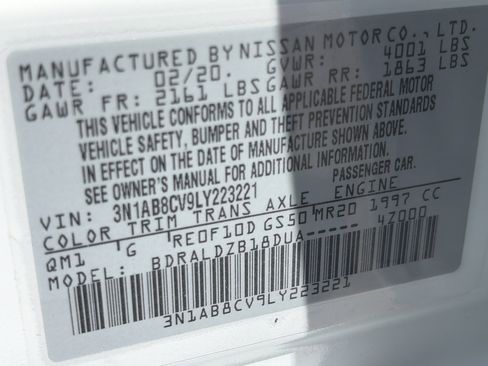Used 2020 Nissan Sentra SV FWD image 31