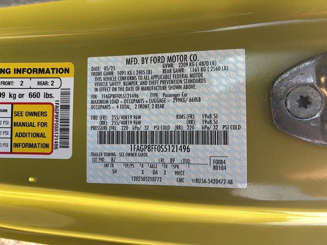 Certified 2025 Ford Mustang GT Premium RWD image 20