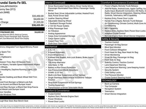 Used 2023 Hyundai Santa Fe SEL w/ Premium Package FWD image 28