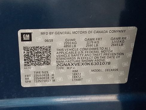 Used 2019 Chevrolet Equinox LT AWD/4WD image 26
