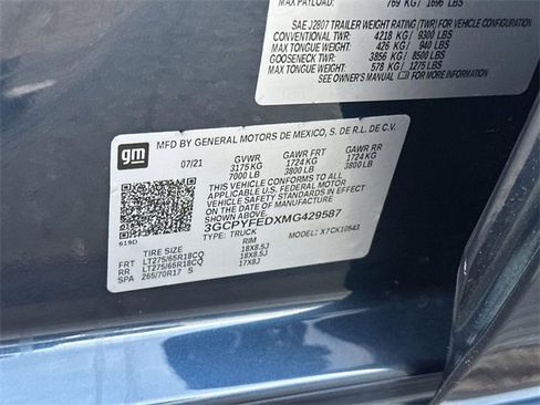 Used 2021 Chevrolet Silverado 1500 LT Trail Boss w/ Bed Protection Package image 33