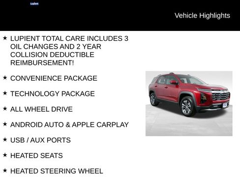 Used 2025 Chevrolet Equinox LT w/ Convenience Package II AWD/4WD image 7