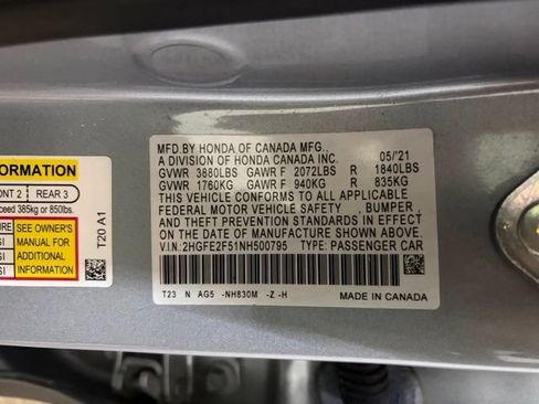 Used 2022 Honda Civic Sport image 49