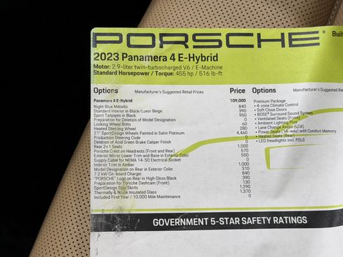 Certified 2023 Porsche Panamera 4 image 60