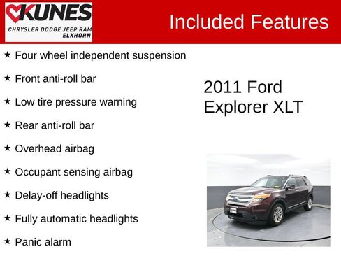 Used 2011 Ford Explorer XLT w/ 202A Rapid Spec Order Code AWD/4WD image 4
