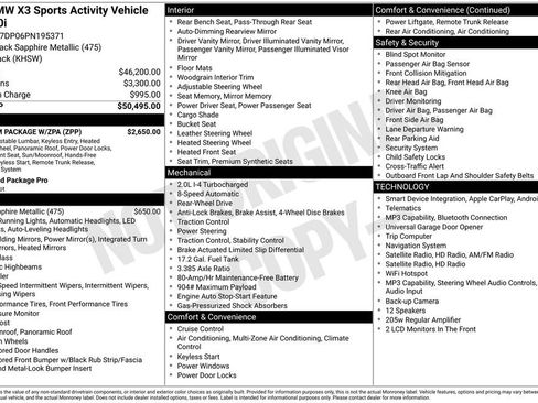 Certified 2023 BMW X3 sDrive30i w/ Premium Package w/ZPA RWD image 30