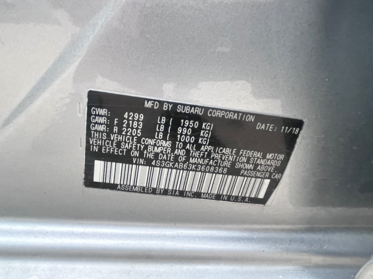 Used 2019 Subaru Impreza 2.0i w/ Eyesight AWD/4WD image 24