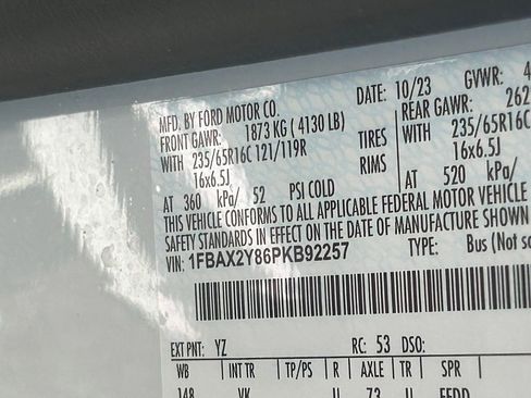 Certified 2023 Ford Transit 350 XL image 39