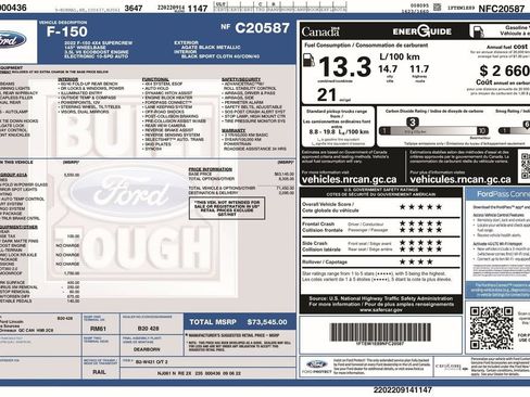 Certified 2022 Ford F150 Tremor w/ Equipment Group 401A Mid AWD/4WD image 6