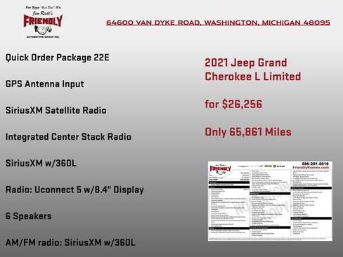 Used 2021 Jeep Grand Cherokee L Limited AWD/4WD image 3