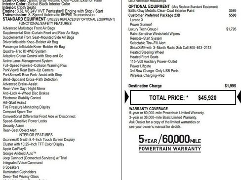 Used 2025 Jeep Grand Cherokee L Laredo w/ Luxury Tech Group I image 2