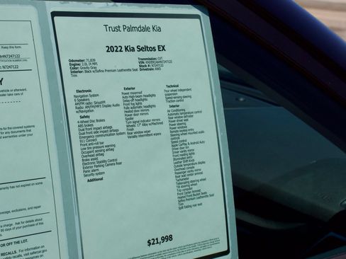 Used 2022 Kia Seltos EX AWD/4WD image 25