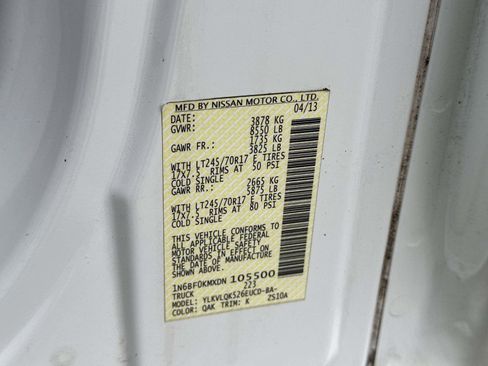 Used 2013 Nissan NV 1500 S w/ Side Curtain Airbag Pkg image 15