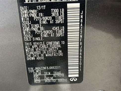 Used 2018 INFINITI QX80 2WD w/ Driver Assistance Package image 33