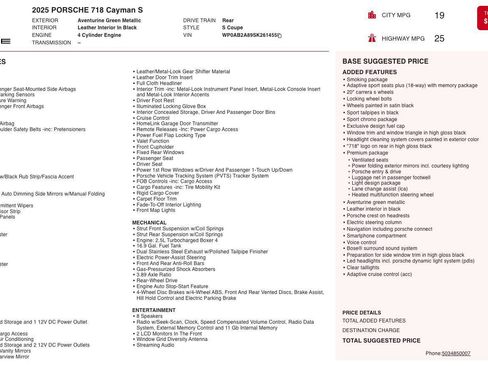 Used 2025 Porsche 718 Cayman S image 5