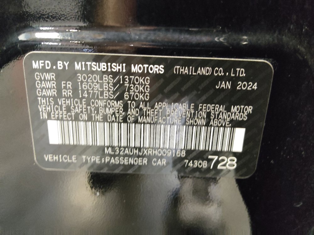 Used 2024 Mitsubishi Mirage ES FWD image 33