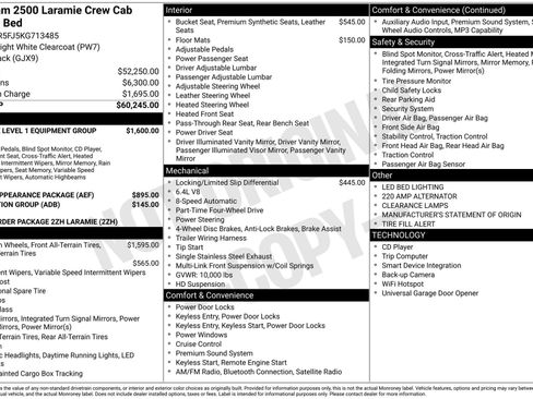 Used 2019 RAM 2500 Laramie image 3