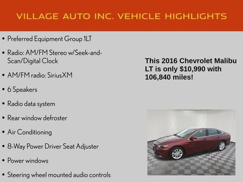 Used 2016 Chevrolet Malibu LT FWD image 7