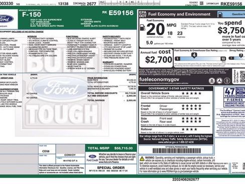 Certified 2024 Ford F150 XLT w/ Equipment Group 302A MID AWD/4WD image 3