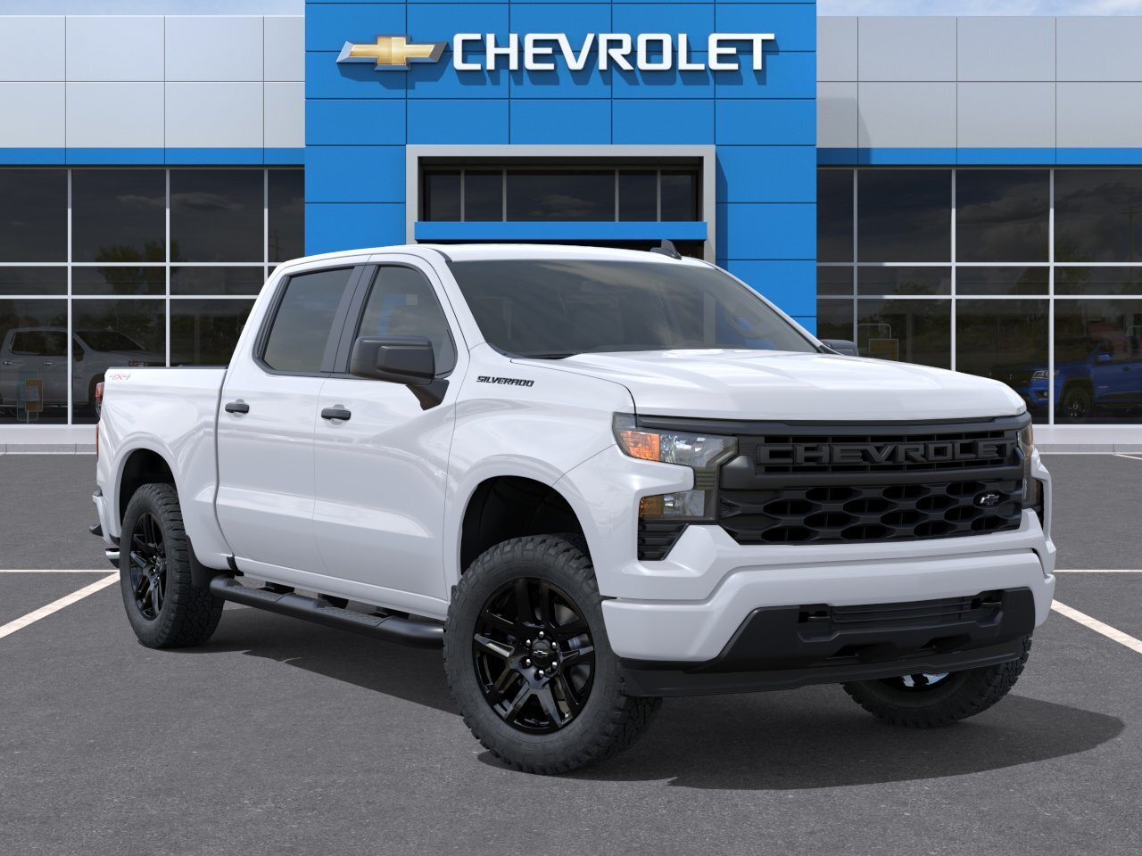 New 2026 Chevrolet Silverado 1500 Custom w/ Turbomax Blackout Package AWD/4WD image 7