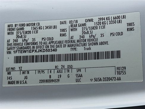 Used 2018 Ford F150 XL w/ Equipment Group 101A Mid image 35