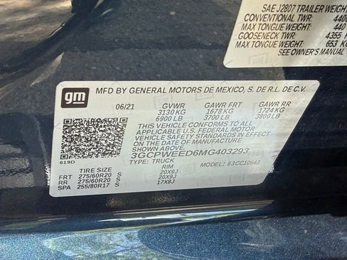 Used 2021 Chevrolet Silverado 1500 LTZ RWD image 49