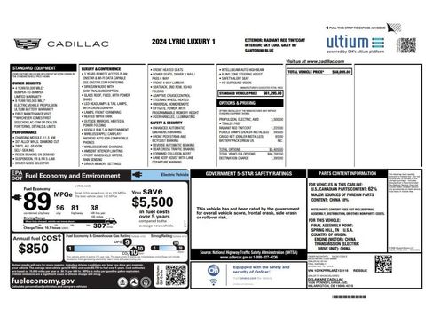 Certified 2024 Cadillac Lyriq Luxury AWD/4WD image 9
