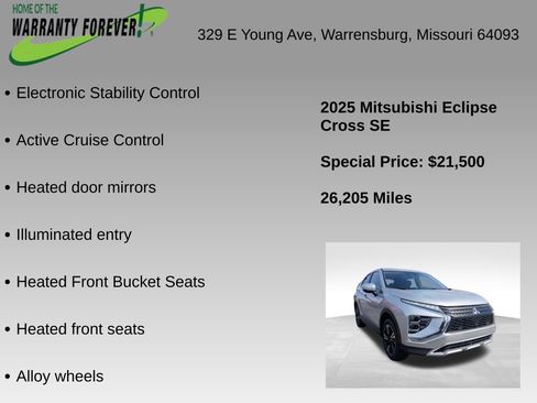 Used 2025 Mitsubishi Eclipse Cross SE image 9