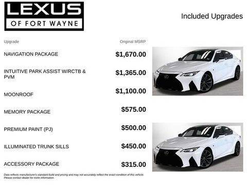 Used 2023 Lexus IS 350 F Sport w/ Navigation Package RWD image 4
