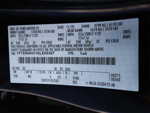 New 2025 Ford Ranger XLT w/ Equipment Group 301A High image 22