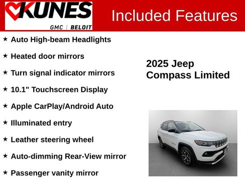 Used 2025 Jeep Compass Limited AWD/4WD image 3