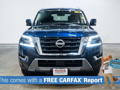 Used 2021 Nissan Armada SL w/ Captain's Chairs Package AWD/4WD image 2