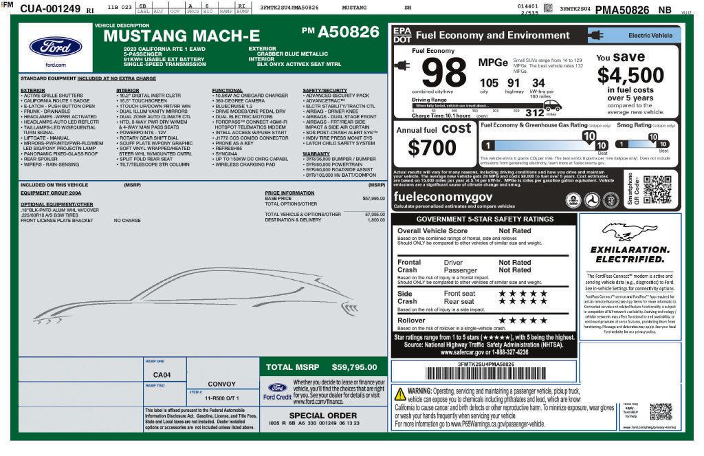 Used 2023 Ford Mustang Mach-E California Route 1 AWD/4WD image 19