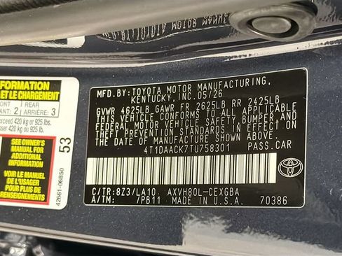 New 2026 Toyota Camry XLE FWD image 26