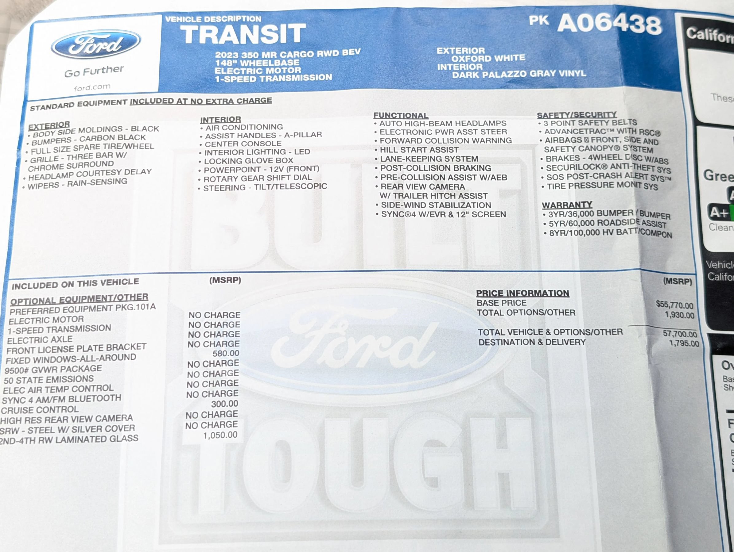 Used 2023 Ford E-Transit Medium Roof RWD image 32