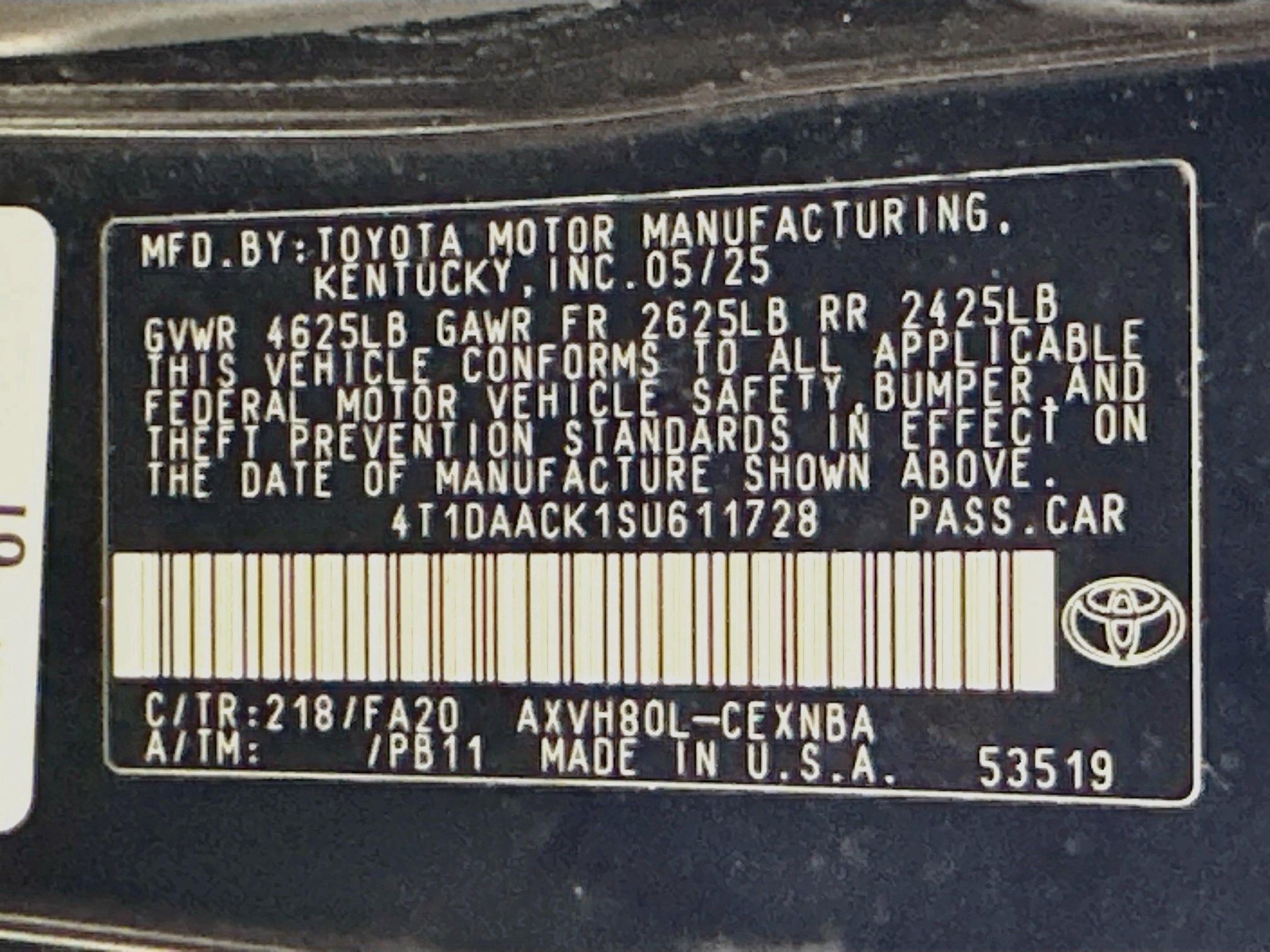 Used 2025 Toyota Camry LE FWD image 12