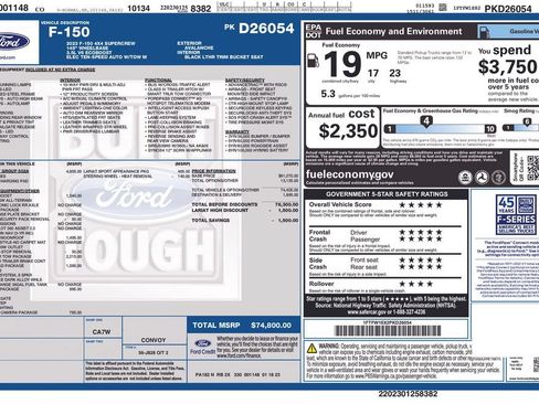 Used 2023 Ford F150 Lariat w/ Equipment Group 502A High AWD/4WD image 51