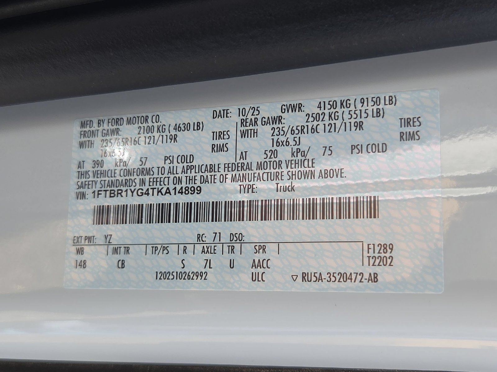 Used 2026 Ford Transit 250 Low Roof w/ Upfitter Package RWD image 28