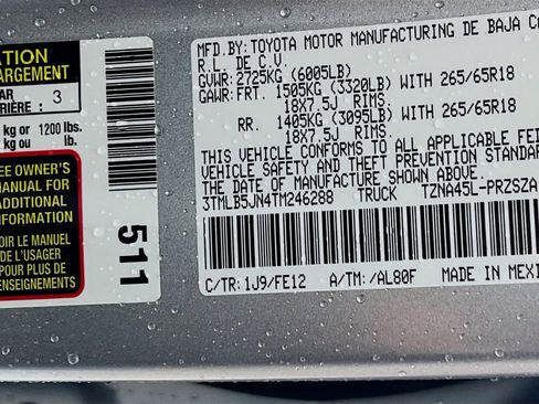 New 2026 Toyota Tacoma TRD Sport AWD/4WD image 25