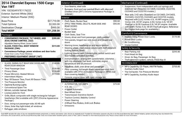 Used 2014 Chevrolet Express 1500 RWD image 11