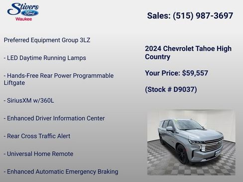 Used 2024 Chevrolet Tahoe High Country AWD/4WD image 28
