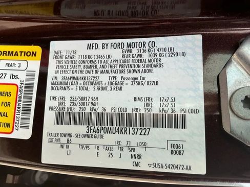 Used 2019 Ford Fusion SEL image 37