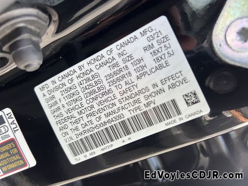 Used 2021 Honda CR-V EX image 39