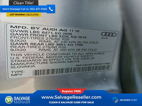 Used 2019 Audi Q8 Premium w/ Convenience Package image 17